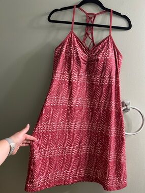 Prana Elixir Strappy Macrame Dress built in bra summer dress activewear